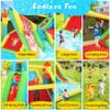 AKEYDIY Bounce House Water Slide for Kids 3-12 - Outdoor/Indoor Inflatable Water Bounce House with 3 Slides, Climbing Wall, Ball Pit & Jumping Area - Water Bouncy House Includes Blower (15.6ft x 11ft) view 2