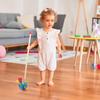 ibasenice Toddler Walker Push Eagle Toy Cartoon Animal Wooden Push Cart with Large Storage Basket for Baby Walking and Early Development Indoor Outdoor Play view 2