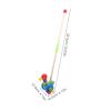 ibasenice Toddler Walker Push Eagle Toy Cartoon Animal Wooden Push Cart with Large Storage Basket for Baby Walking and Early Development Indoor Outdoor Play view 4