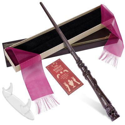 CharmRegion Wooden Wizard Magic Wand Hand Carved Wood Witch Wand for Kids Collection Cosplay, 14.5 in, Skull