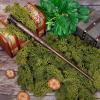 CharmRegion Wooden Wizard Magic Wand Hand Carved Wood Witch Wand for Kids Collection Cosplay, 14.5 in, Skull view 2