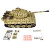 Ssccgym German Tiger I Remote Control Tank Simulation 1/16 Scale RC Tank Vehicle Turret Rotating Gun Barrel Rising/Falling Smoke (3-Color Camouflage Upgrade RC Tank) view 2