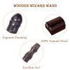 CharmRegion Wooden Wizard Magic Wand Hand Carved Wood Witch Wand for Kids Collection Cosplay, 14.5 in, Bronzeware view 3