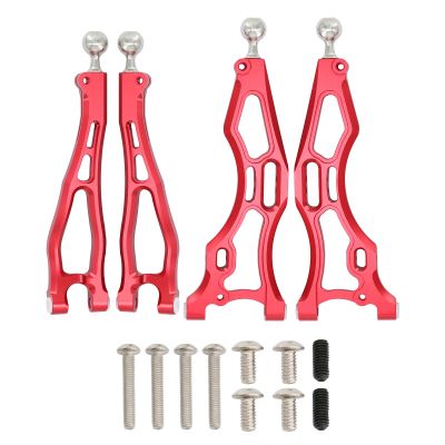 Aluminum Front Lower & Upper Suspension Arm with Pivot Balls for Arrma 1/8 Kraton Outcast Notorious Talion 6S BLX