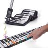 49 Key Hand Roll Up Piano 8 Tones 6 Demo Songs with Built In Speaker USB Charging for Kids and Beginners view 2