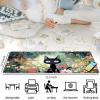BFDHGQZC Black Cat Among Flowers for MTG & TCG Playmat, 24" x 14" Mouse Pad for MTG/RPG/CCG Trading Card Games view 3