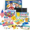 Alritz Pretend Teacher Playset, Role Pretend Play Kids School Toys Kit Include Map, Calendar, White Board Boys Girls Toys, Birthday Gift for Ages 5 6 7 8 9 10 11 12 13+ view 1