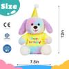 Cuteoy Happy Birthday Dog Musical Stuffed Animal Shaking Singing Dancing Plush Puppy Toy Electric Interactive Animated Plushies Gifts for Kids Girls Boys view 2