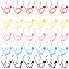 Leitee 100 Pieces Toy Stethoscope Bulk for Kid Real Working Stethoscope Disposable Plastic Doctor Nurse Costume Accessories for School Classroom Career Day Doctor Halloween Cosplay Kit view 1