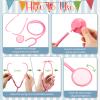Leitee 100 Pieces Toy Stethoscope Bulk for Kid Real Working Stethoscope Disposable Plastic Doctor Nurse Costume Accessories for School Classroom Career Day Doctor Halloween Cosplay Kit view 2