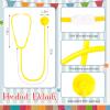 Leitee 100 Pieces Toy Stethoscope Bulk for Kid Real Working Stethoscope Disposable Plastic Doctor Nurse Costume Accessories for School Classroom Career Day Doctor Halloween Cosplay Kit view 3