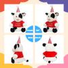 Cuteoy Happy Birthday Cow Musical Stuffed Animal Shaking Singing Dancing Plush Toy Electric Interactive Animated Plushies Gifts for Kids Girls Boys view 4
