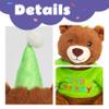 Cuteoy Happy Birthday Bear Musical Stuffed Animal Shaking Singing Dancing Plush Toy Electric Interactive Animated Plushies Gifts for Kids Girls Boys view 3