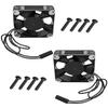 2 Pcs 35mm RC Motor Cooling Fan 21000RPM 8.4V, ESC Motor Cooling Fan Heatsink RC Car 1/8 1/10 Scale 3650 3660 540 550 Brushless Motor (Black Silver) view 1