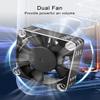 2 Pcs 35mm RC Motor Cooling Fan 21000RPM 8.4V, ESC Motor Cooling Fan Heatsink RC Car 1/8 1/10 Scale 3650 3660 540 550 Brushless Motor (Black Silver) view 2