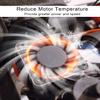 2 Pcs 35mm RC Motor Cooling Fan 21000RPM 8.4V, ESC Motor Cooling Fan Heatsink RC Car 1/8 1/10 Scale 3650 3660 540 550 Brushless Motor (Black Silver) view 3