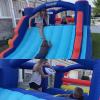 Hapcap Inflatable Obstacle Course Bounce House for Big Kids 8-12, Slide,Climbing Walls,Jumping Area,Simple Boxing Theme for Backyard Party,18L x 7.5' W x 6.5'H view 4