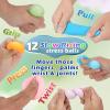 12 Pcs Stress Balls Set for Adults and Kids - Squishy Ball Sensory Fidget Toys for Anxiety Relief - Squeeze Ball Party Favors Bulk Pack - Classroom Prize - Birthday Halloween view 3