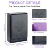 Buweeo Tarot Card Case/Holder, Single Deck PU Leather Card Holder for Most Standard Size Tarot Cards or Playing Cards, Black and Purple view 2