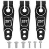 3Pcs Metal 25T Servo Horn 25 Teeth Steering Servo Arm M3 Threads & Metal 25T Servo Horn 25 Teeth Steering Arm Compatible with Futaba Savox Power HD HSP Servos Motor view 3