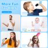 Mini Karaoke Machine with 2 Wireless Microphones for Kids Adults, Kids Karaoke Machine for Girls 18 Pre-Loaded Songs 4, 5, 6, 7, 8, 10, 12+ Years Old Teens Birthday Blue Pink (Blue) view 4