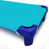10 Pieces Toddlers Cot Sheets for Daycare Preschool Standard Size 23 x 52 Inch Soft Breathable Nap Sheet Polyester Cotton Turquoise Cot Sheet for Boys Girls Naptime Sleeping for Cots Mat view 2