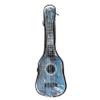 NZLTQO 16" Kids Ukulele, 4 Strings Musical Instruments with Bag, Mini Ukulele Guitar, Photo Booth Props, Plastic Ukulele Ornament Party Decoration for Home Office Bar Restaurant (Blue) view 1