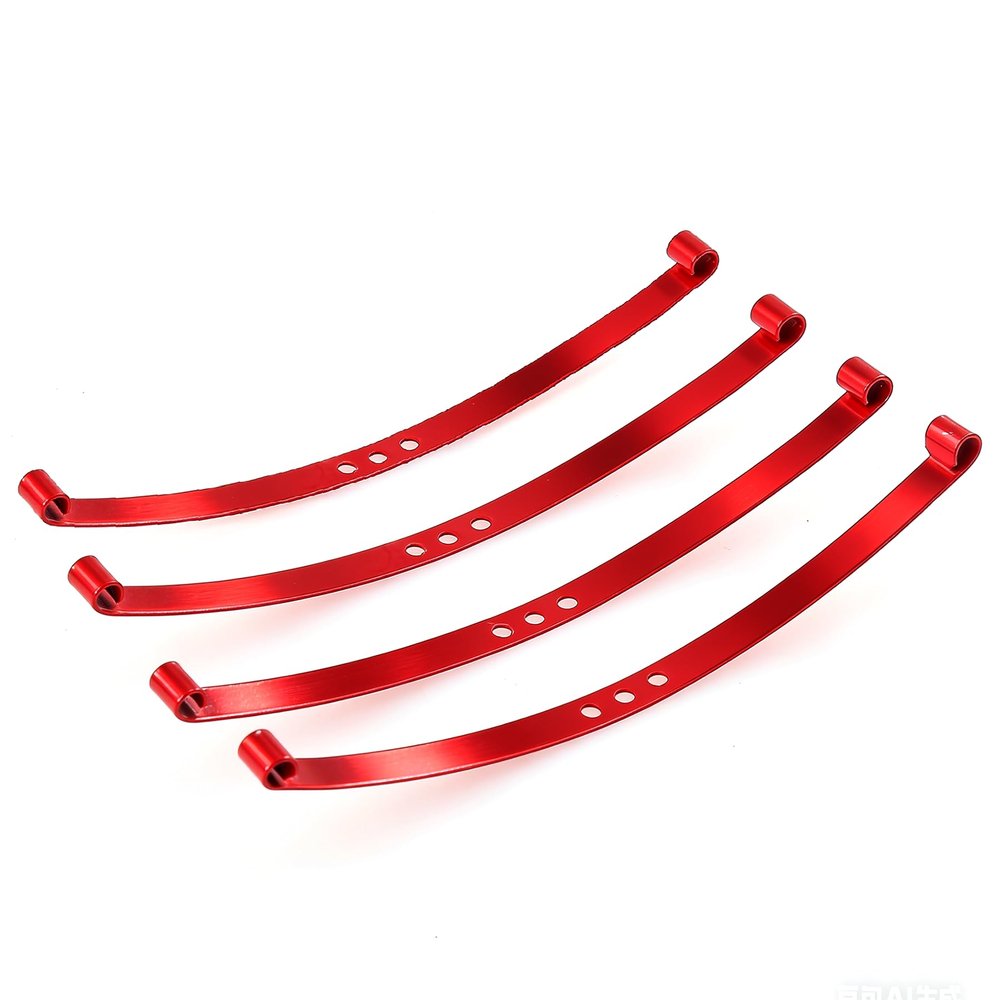 Red Super Soft Flex Leaf Springs4pcs Works on Tamiya F-350, Hilux and RC4WD Trail Finder