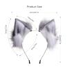 Ravakeny Handmade Wolf Cat Fox Ears, Faux Fur Halloween Animal Cosplay Ear Costume Party Fancy Dress Headwear for Kids, Girls, Women (Style A) view 2