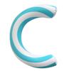 Happyyami Arc Float Inflatable Swim Float for Adults Swimming for Pool Park Lightweight Easy to Inflate Swimming Accessory view 2