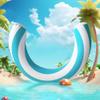 Happyyami Arc Float Inflatable Swim Float for Adults Swimming for Pool Park Lightweight Easy to Inflate Swimming Accessory view 4