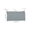 VICASKY Stroller Organizer Bag Cotton Hanging Storage Pouch for Nursery Travel Outdoor Use Multi-functional Diaper and Bottle Holder Stylish Design Bean Green view 4