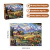 500 Piece Jigsaw Puzzle for Adults - Flowers, Mountain, Horse Themes - Funny Challenging Gift for Family Friends, 21 x 15 in view 2