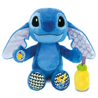 Clementoni - Stitch, My Musical Plush Toy from 12 Months, Ultra Soft to Cuddle - Lullabies + Sound Effects - Educational Games for Children