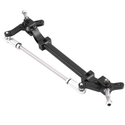 Akozon Premium Aluminium Alloy Front End Steering Wheel Axle - Compatibility with 1/14 RC Tractor Truck - Uniquely Designed RC Front Wheel Axle for Optimized
