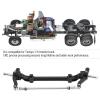Akozon Premium Aluminium Alloy Front End Steering Wheel Axle - Compatibility with 1/14 RC Tractor Truck - Uniquely Designed RC Front Wheel Axle for Optimized view 4