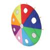 Akozon Kids Outdoor Umbrella Parachute Play Set, 9 Holes Round Shape, Interactive Mole Pounding Game, and Construct, Skill Development Tool for Group Play and view 2