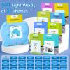 HALCONTORNO Bilingual English German Flash Cards - Deutsch Talking Flash Cards for Kids, Pocket Speech for Toddlers 3-12, Educational Learning Toys, Audible Gift Play Cards, Autism Sensory Toys (Blue) view 3
