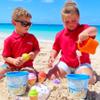 Toyland Bluey & Bingo 14 Piece Bucket & Scoop Set with Ice Cream Cones - Sand & Water Play Sandbox - Beach Toys view 2