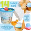 Toyland Bluey & Bingo 14 Piece Bucket & Scoop Set with Ice Cream Cones - Sand & Water Play Sandbox - Beach Toys view 4