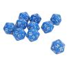 10 Pieces Polyhedral Dice Set, Plastic Lightweight Portable 20 Sided Dice for Role Playing, Table Games, Learning, Dice for Classroom, 20 Sided Cube RPG Dice (Blue) view 1