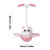 GLANSI Kids Pogo Stick, Jump Stick for Kids, Pogo Jumper with Handle, Anti-Slip Jumping Stick, Waterproof Growing Pogo Sticks, Kindergarten Fitness Exercise Bouncing Ball for Balance Ability, Pink view 2