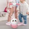 GLANSI Kids Pogo Stick, Jump Stick for Kids, Pogo Jumper with Handle, Anti-Slip Jumping Stick, Waterproof Growing Pogo Sticks, Kindergarten Fitness Exercise Bouncing Ball for Balance Ability, Pink view 3