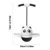 GLANSI Kids Pogo Stick, Jump Stick for Kids, Pogo Jumper with Handle, Anti-Slip Jumping Stick, Waterproof Growing Pogo Sticks, Kindergarten Fitness Exercise Bouncing Ball for Balance Ability, White view 2