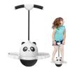 GLANSI Kids Pogo Stick, Jump Stick for Kids, Pogo Jumper with Handle, Anti-Slip Jumping Stick, Waterproof Growing Pogo Sticks, Kindergarten Fitness Exercise Bouncing Ball for Balance Ability, White view 3