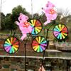 3D Animal On Bike Garden Lawn Yard Decor Wind Spinne view 3