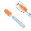 Baby Bottle Brush Cleaner Baby Bottle Cleaning Brush Set Quick Removal Straw Brush Silicone for Home (Blue) view 2