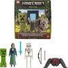 Mattel Minecraft Story Set with 4 Action Figures & 3 Accessories, Overworld Encounters Pack Inspired by a Minecraft Movie, Toy Collectible view 1