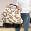 Belidome Capybara Car Seat Covers for Baby Stroller Canopy Stretch Scarf Breastfeeding Covers Soft Stretch view 4