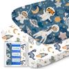 Bassinet Sheets for Baby Boy Girl, TotBasic Buttery Soft Universal Bassinet Fitted Sheet, Compatible with Halo, Mika Micky, Baby Delight, Dream On Me, Maxi COSI & More Bassinet Mattress view 1